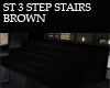 ST 3 STEP STAIRS BROWN