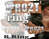 Fro2t  Silver R ring