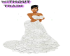 A lace wedding dress