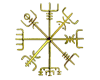 Gold Viking Compass