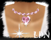 necklace pink heart