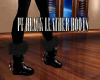 PF BLACK LEATHER BOOTS