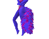 purple blue furry tail