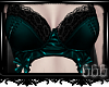 ~V~ Corset Bra: Aqua