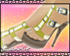 strappy yellow platforms