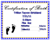Custom Birth Certifcate