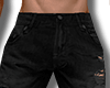 ZK. Torn Black Shorts