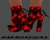 PLAT BOOTIES RED