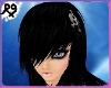 Black Emo Hair Skullpin