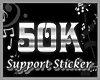 50K SINZ SUPPORT STICKER