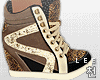 ! Leopard Sneaker Wedges