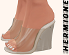 Glass heels taupe