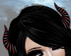 ~Nyx~ Curled Horns Red