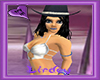 (LIR) Cowgirl Blue Hat.