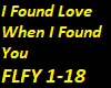 FoundLove When Found you