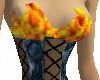 Smouldering fire corset
