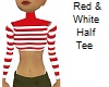 [BB] Red & White Half T