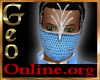 Geo Vanity mask blue