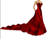 red silk  wedding dres
