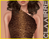 1-shoulder dress - brown