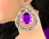 *T* Purple Drop Earrings