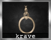 [K] GOLD HOOP EARRINGS