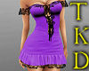 Ruffle Dress in Purple