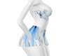 conjunto flor azul