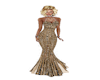 S4 Gold Glitter Gown