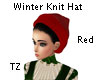 TZ Winter Knit Hat Red