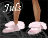 *J Pink Fur Boots