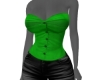 green top with pants