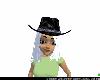 Black marble Cowgirl hat