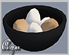 Eggs in a Black Bowl