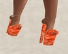 Orange Platform shoes