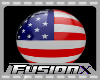 Fx USA Button Sticker