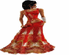 bollywood dress red