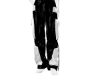 Black white pink pants