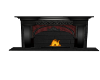 Animated Dark Fireplace