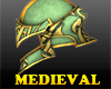 Medieval Helmet 01 Green