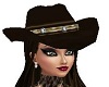Brown/Gld Cowgirl Hat