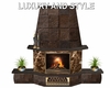 Fire Place wood&marble