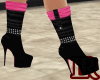 Pink & Black Sexy Boots