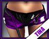 [T] Denim shorts purple