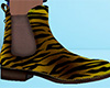 Yellow Tiger Stripe Chelsea Boots (M)