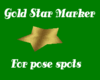 D3~Gold Star Marker 
