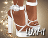 Lux White Heels