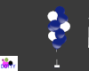 blue white party balloon