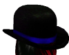 Bowler Hat w/Blue Band