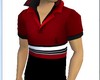 [Ely] Male top red&black
